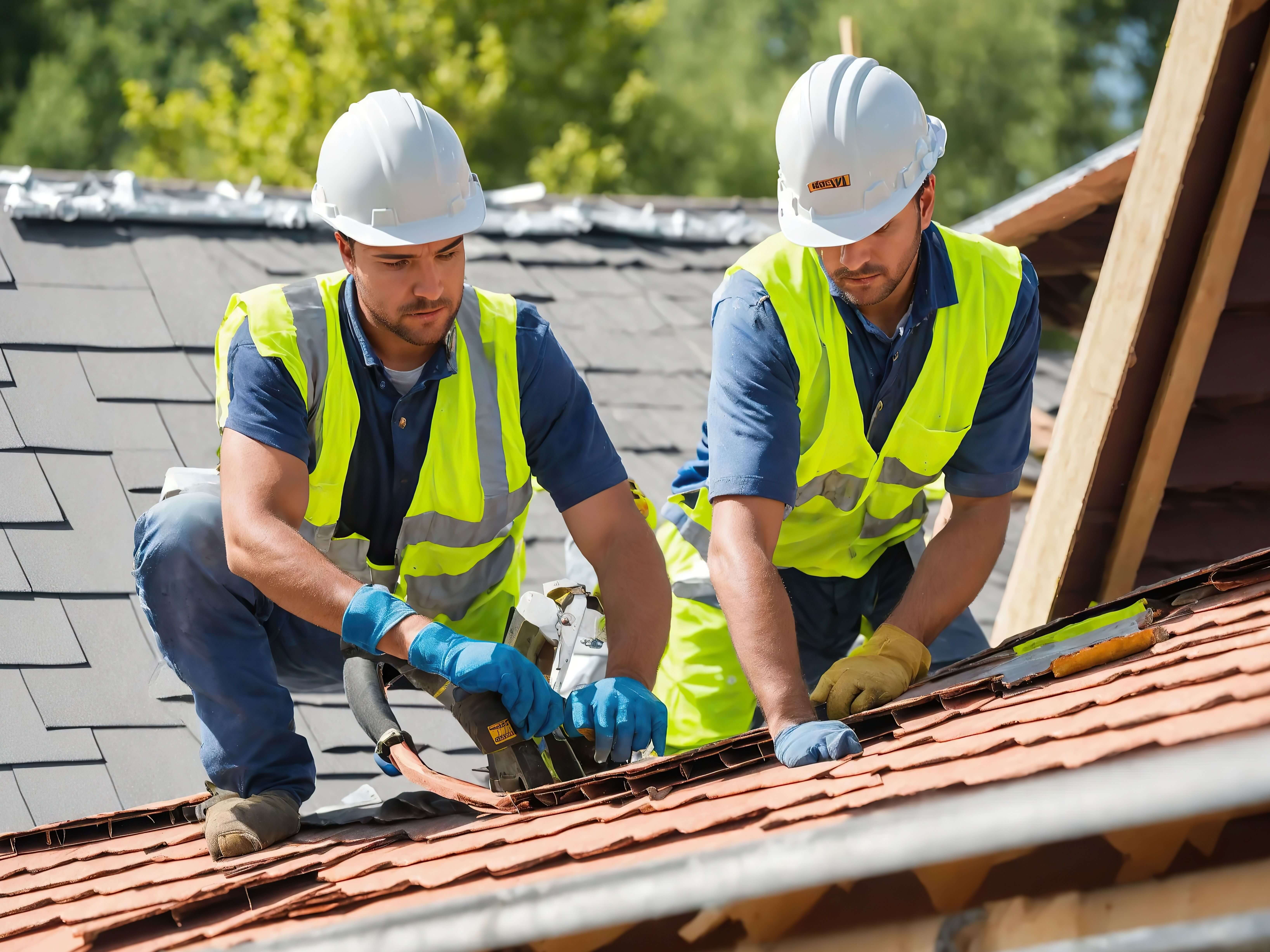 craftsmanisinstallingslateroofprofessionalroofworkersinstallingroofoldhouseworkingrooftop1_q4mzg_6544