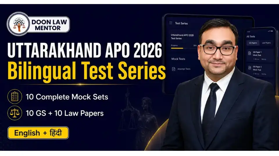 Uttarakhand APO 2026-27 Bilingual Test Series