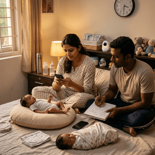 PROMPTCORELOCKDONOTCHANGEIndianenvironmentIndianparentsIndianmiddleclasshomesettingrealisticIndianskintonesandfacialfeatures
