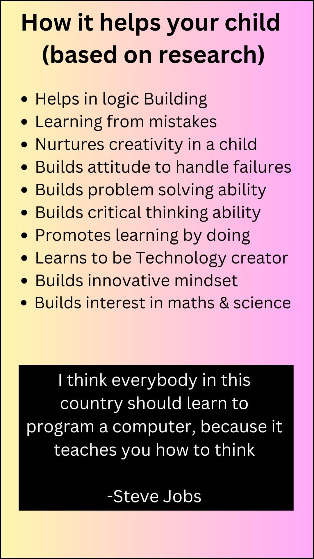 awmdy_1080_HelpsinlogicBuildingLearningfrommistakesNurturescreativityinachildBuildsattitudetohandlefailuresBuildsproblemsolvingabilityBuildscriticalthinkingabilityPromoteslearningbydoingLearns1