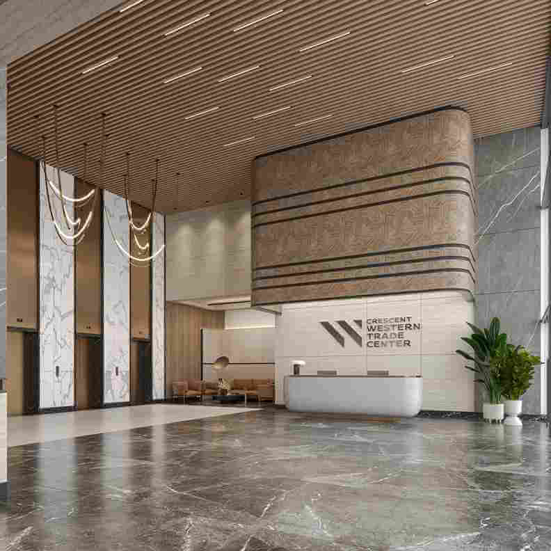 Crescent Western Trade Centre lobby