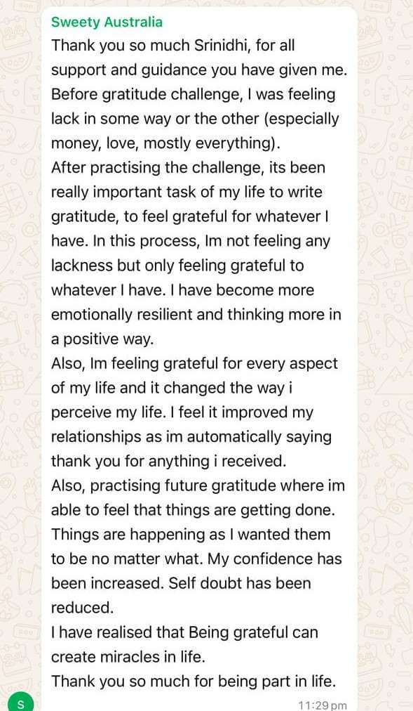 WhatsApp feedback screenshot 1