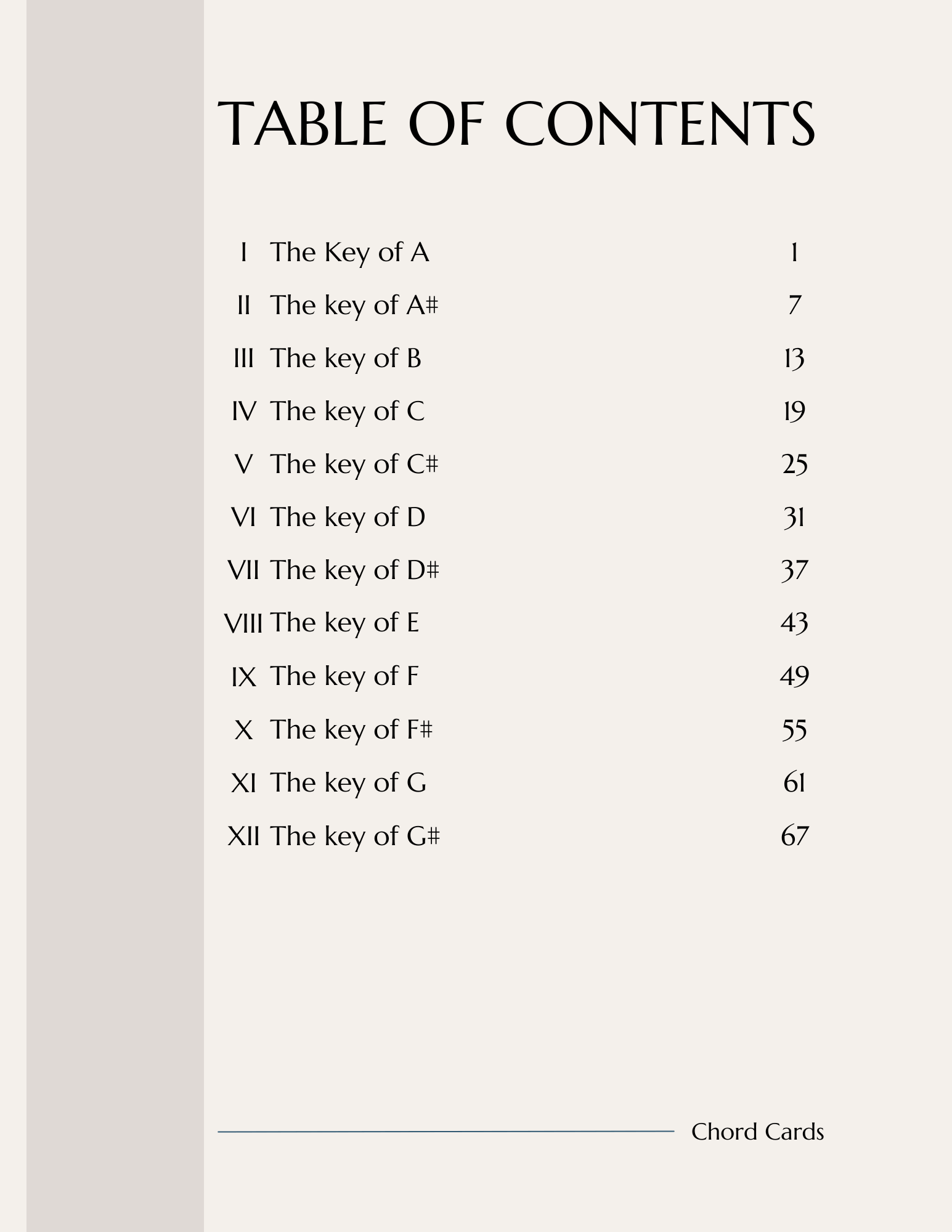 Chord Cards list of contents BlueandWhiteSimplyNeutralTableofContentsBookPage_k2ote_1545