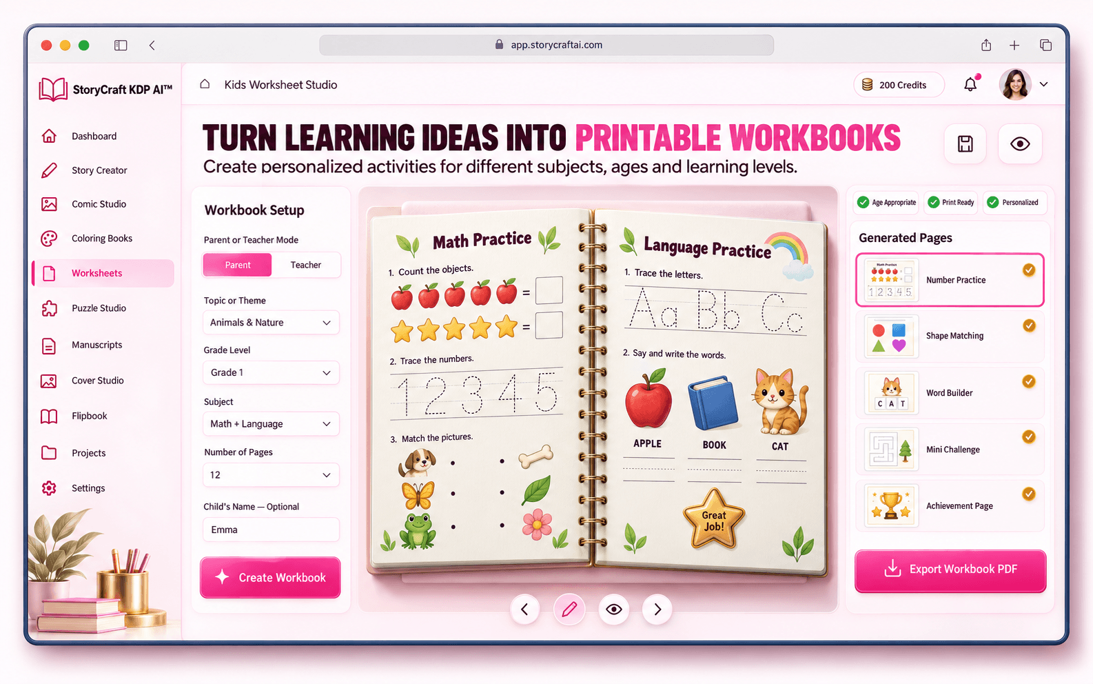 Kids Worksheet Studio