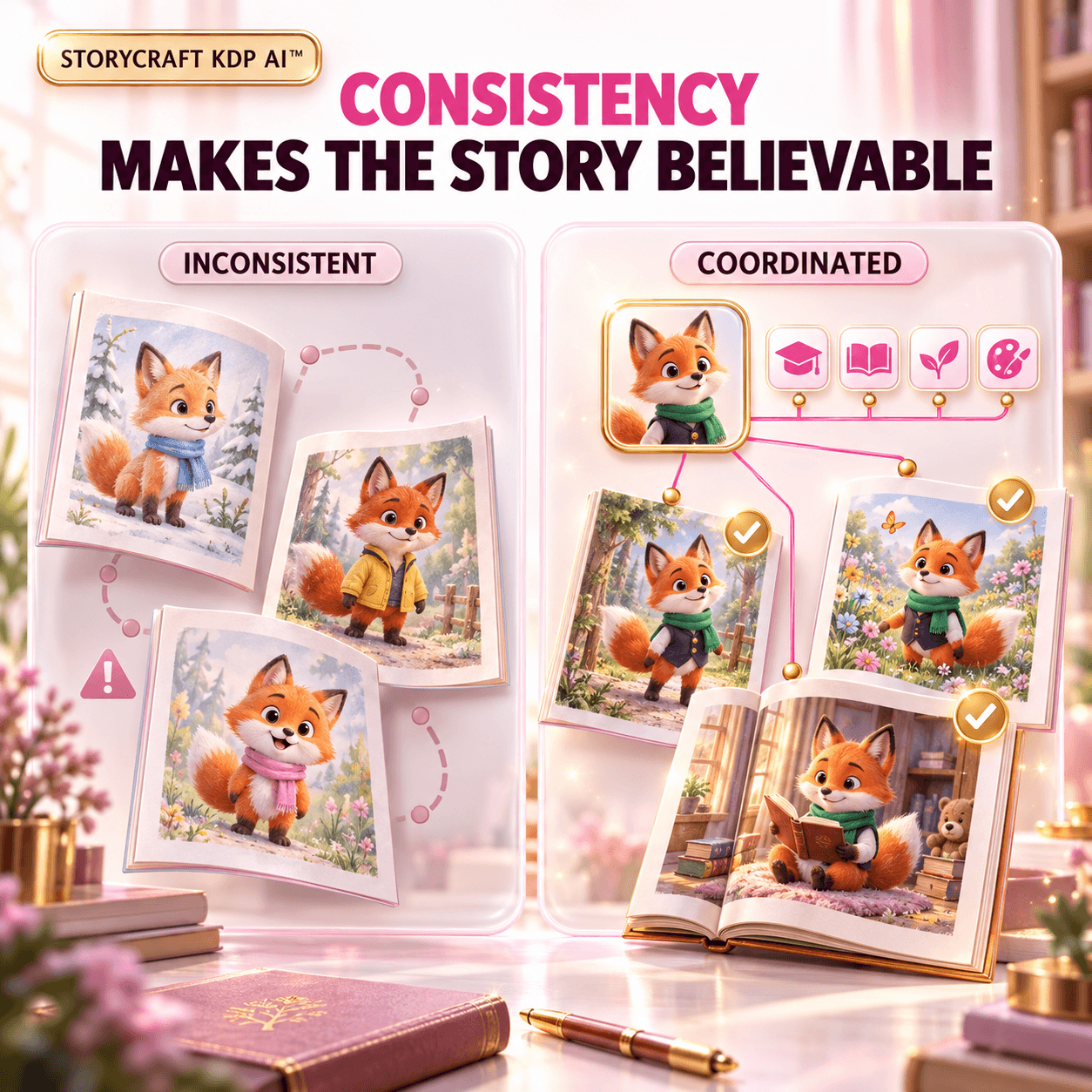 Story and character continuity