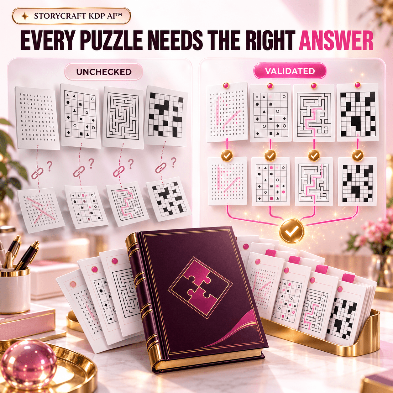 Puzzle accuracy and answer key matching