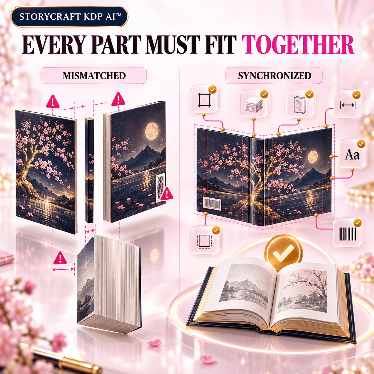 Cover and interior synchronization