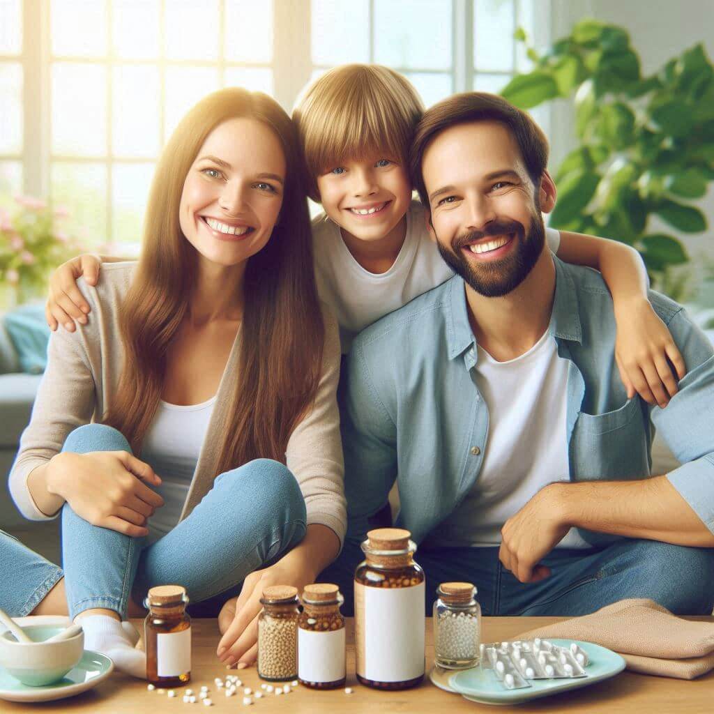 FamilyWellnessAhappyhealthyfamilyenjoyingamomenttogetherrepresentingthepositiveoutcomesoffollowinghomeopathictreatments_iymjg_1024