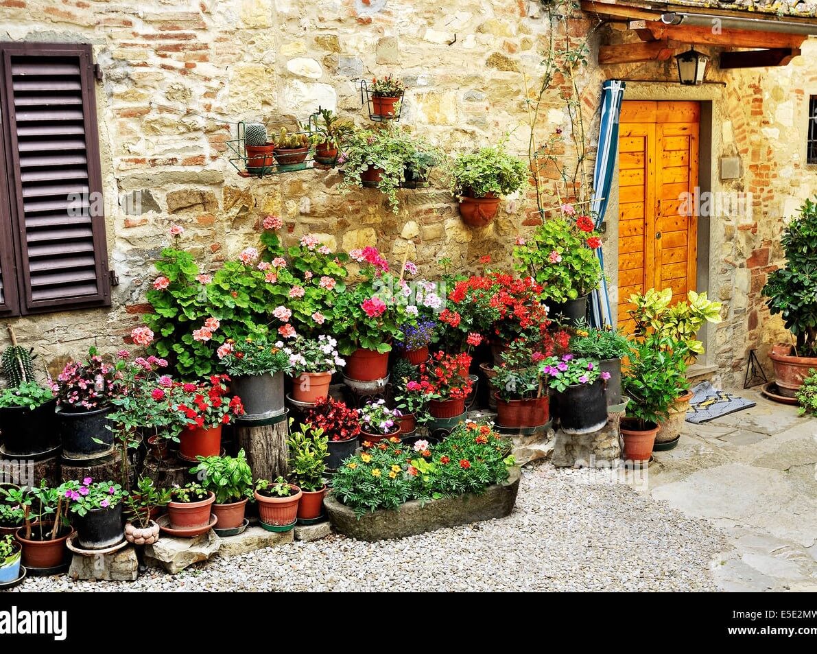 houseinitalywithmanypottedflowerplantsE5E2MW_c5njc_1191