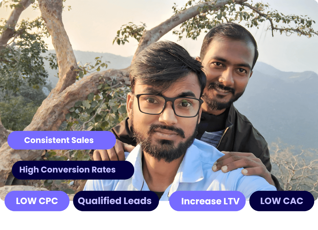 Gajendra & Akshay are funnel and performance marketing experts behind ₹3.5Cr+ in coaching revenue. Founders of High Profit Coaching, they help coaches, consultants & course creators build systems that generate daily buyers — predictably and profitably.