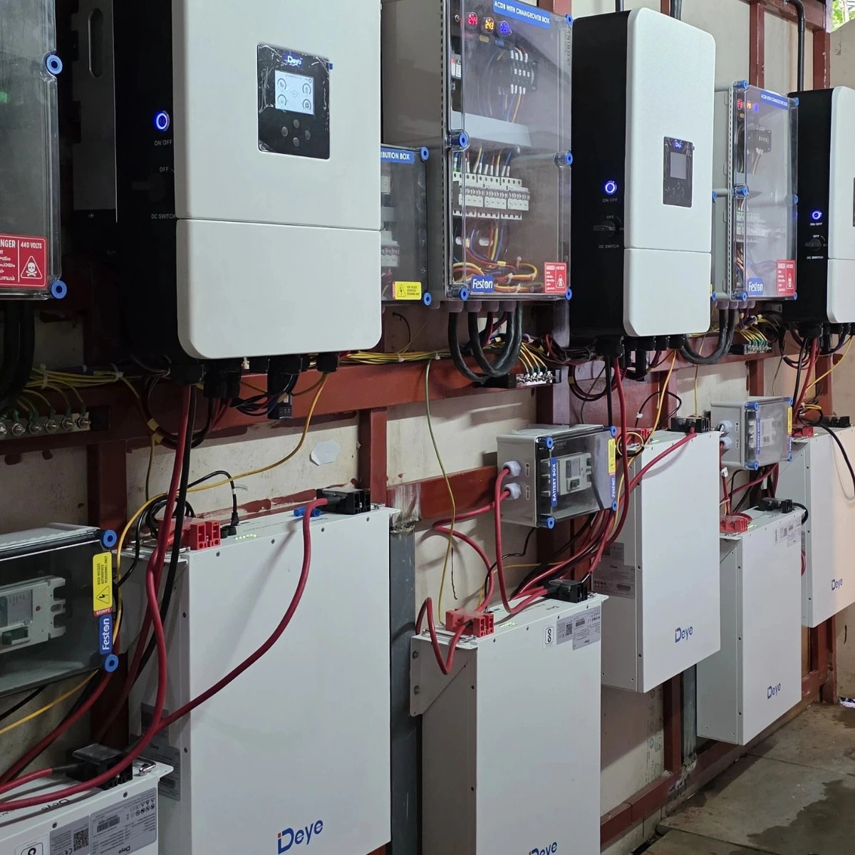 hybrid inverter and lithium ion battery system