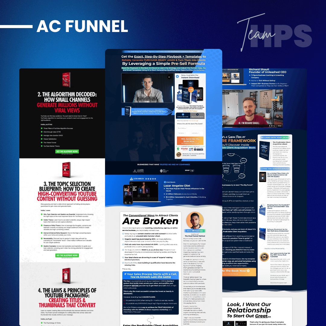 Coaching funnel automation experts helping businesses implement automated systems to scale coaching offers.