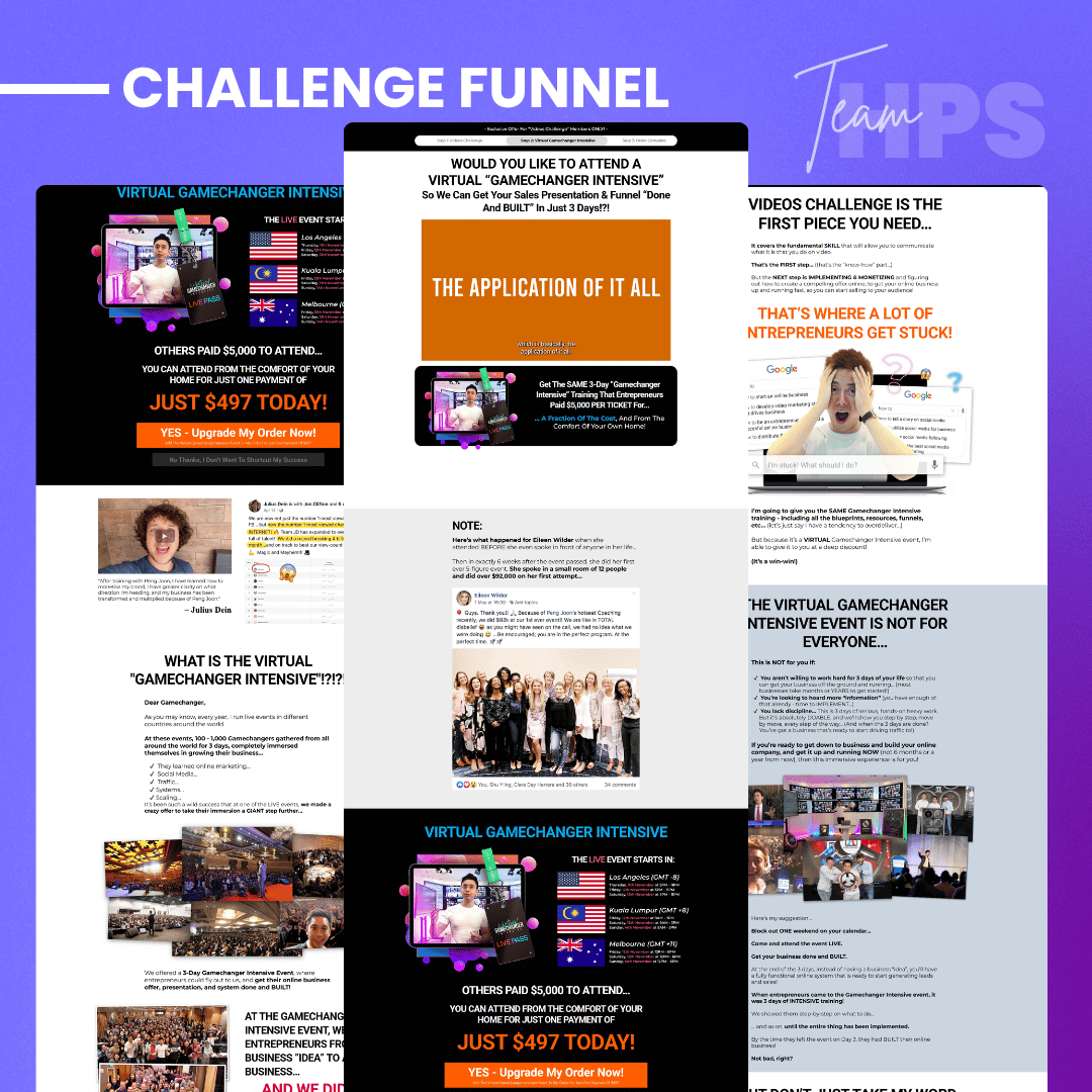 Challenge funnel strategies to engage cold traffic and convert them into loyal customers through challenge funnels.