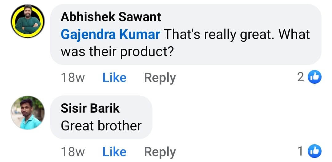 Comment highlighting Gajendra as best sales funnel expert for coaches in India