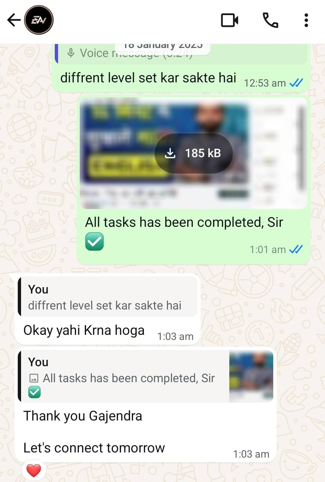 Client testimonial comments appreciating coaching funnel designed by Gajendra