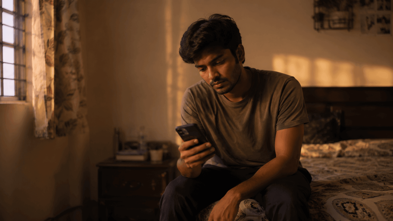 Man feeling disconnected from his voice