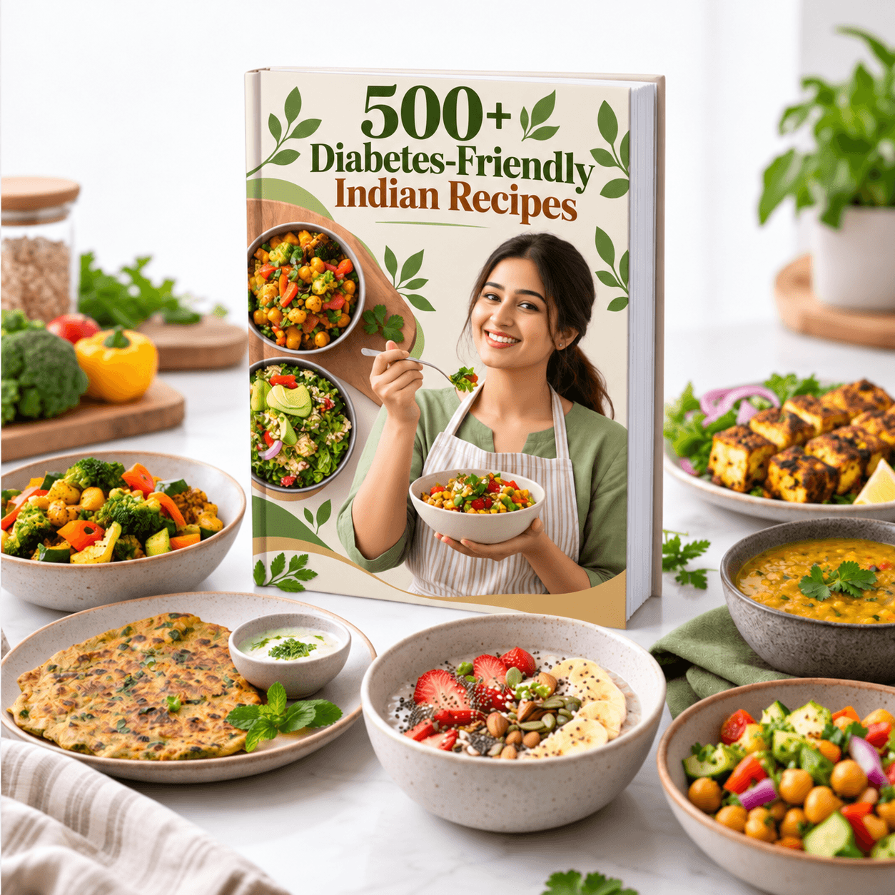 500+ Diabetes-Friendly Indian Recipes digital collection