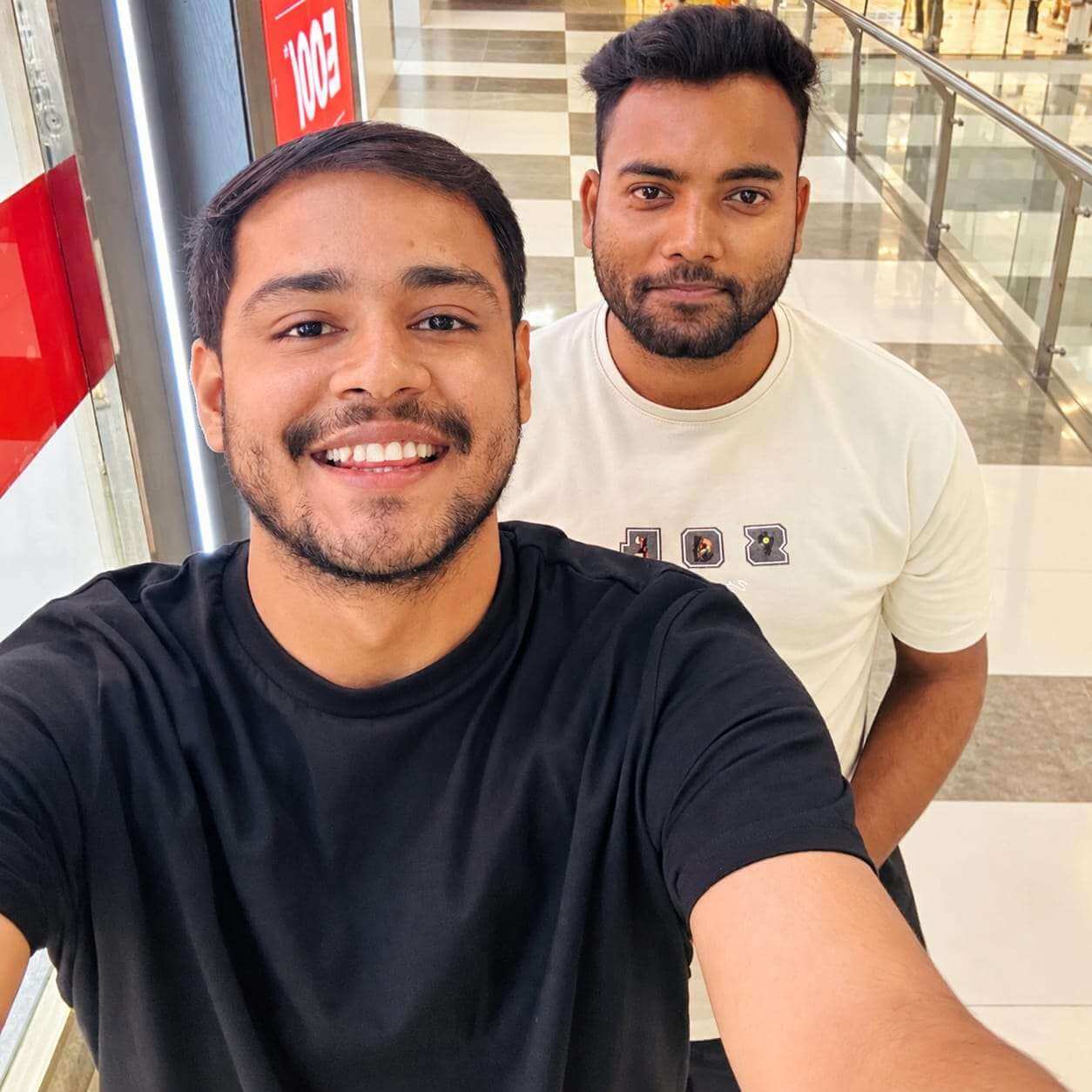 With Abhinav Singh