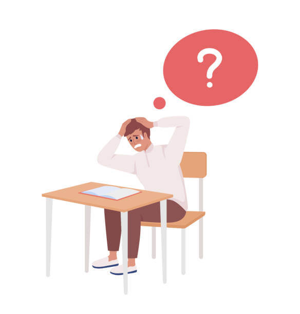 stressedstudentsemiflatcolorvectorcharacter1300CartoonOfAFrustratedStudentStockIllustrationsRoyaltyFreeVectorGraphicsClipArtiStock_m0mzq_584