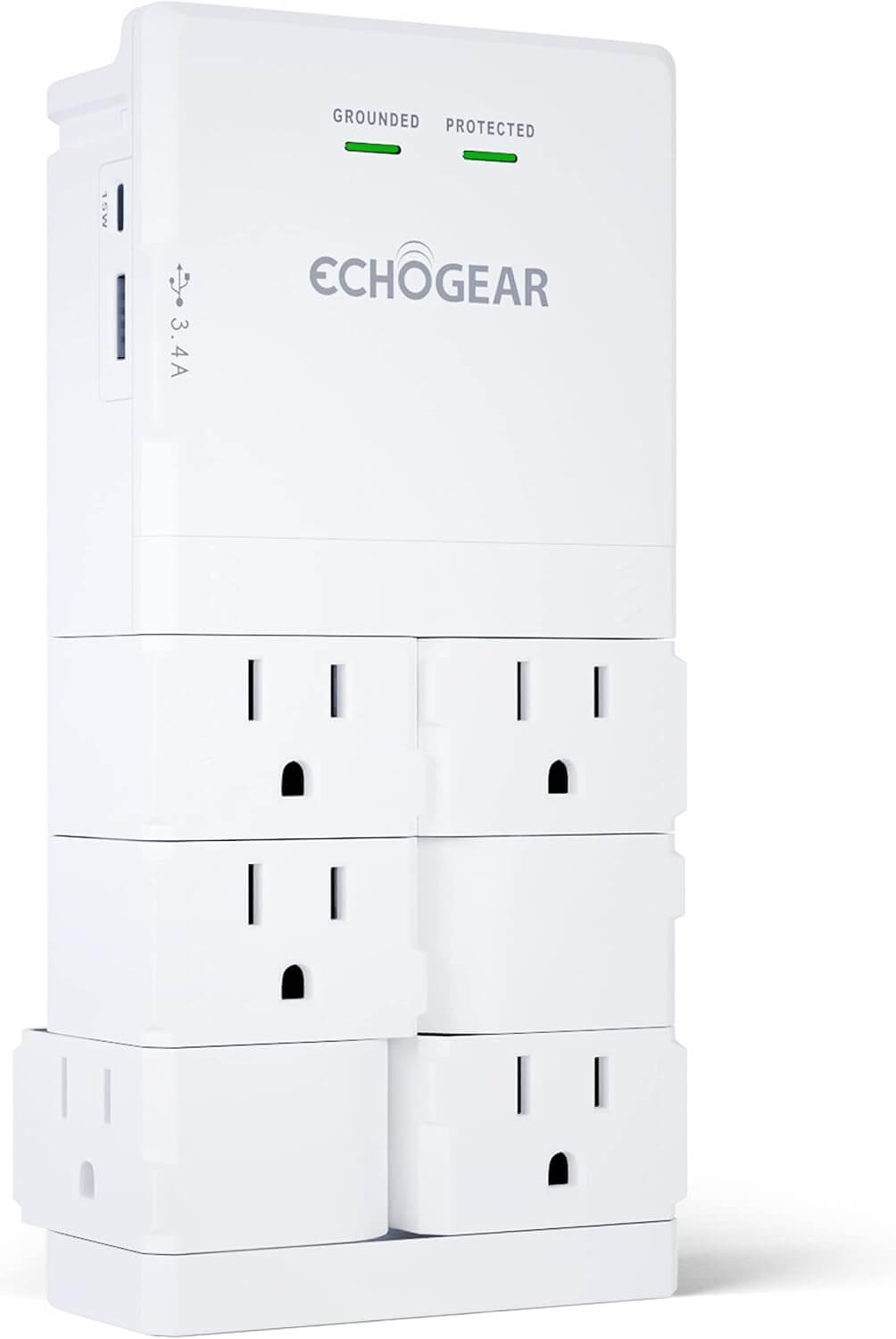 9ECHOGEAR On-Wall Surge Protector