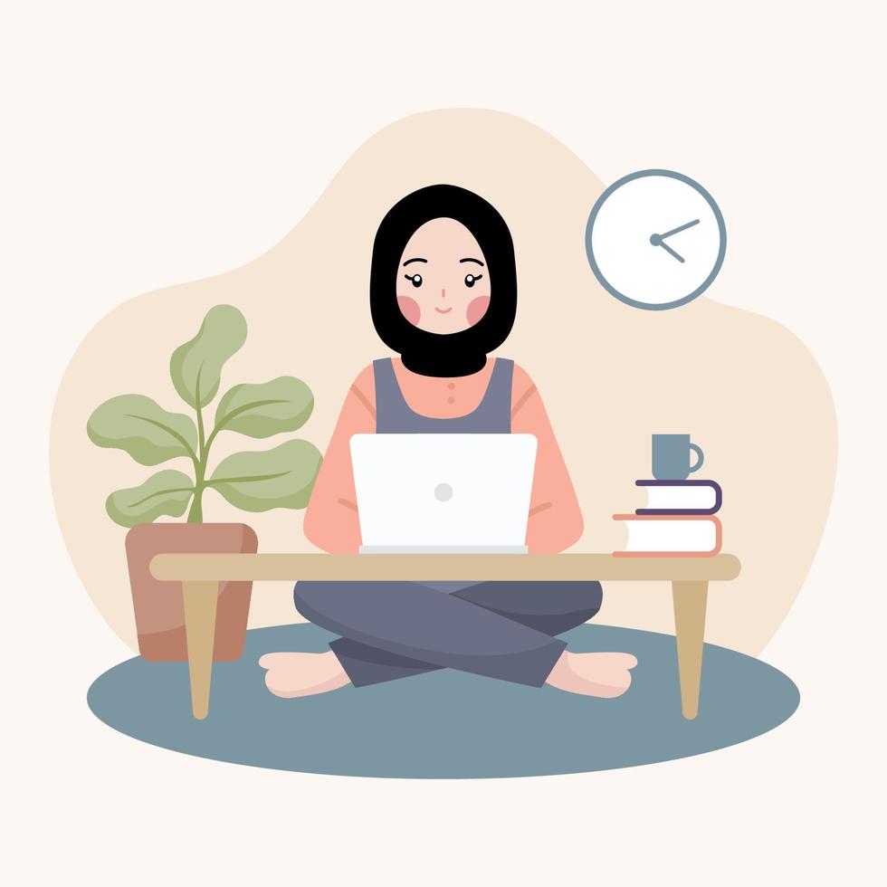 girlwearhijabworkingfromhomeasfreelancerflatfreevector_c3njg_980