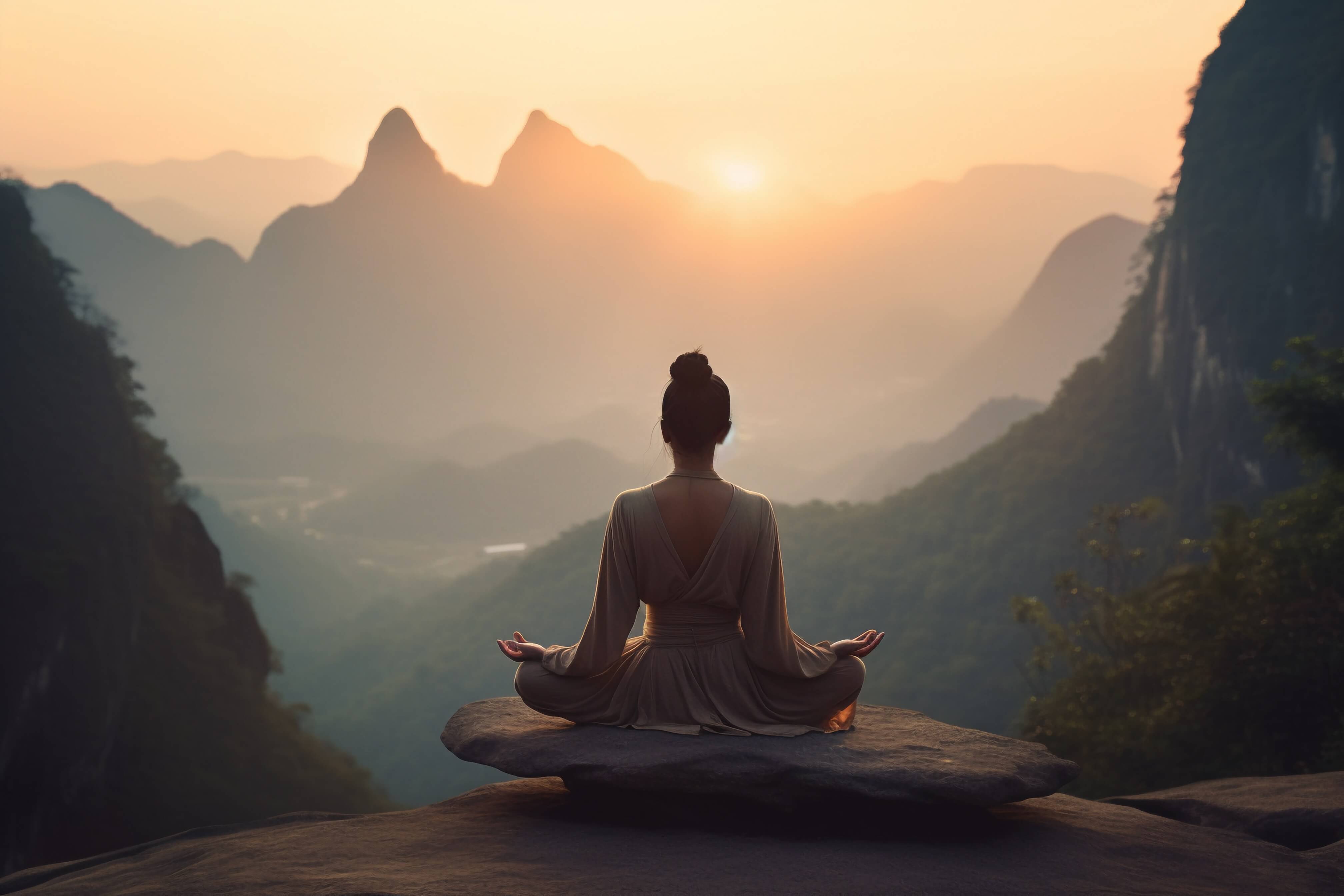 vecteezyyoungwomanmeditatinginlotuspositiononthetopofa24769359_i0mza_4032