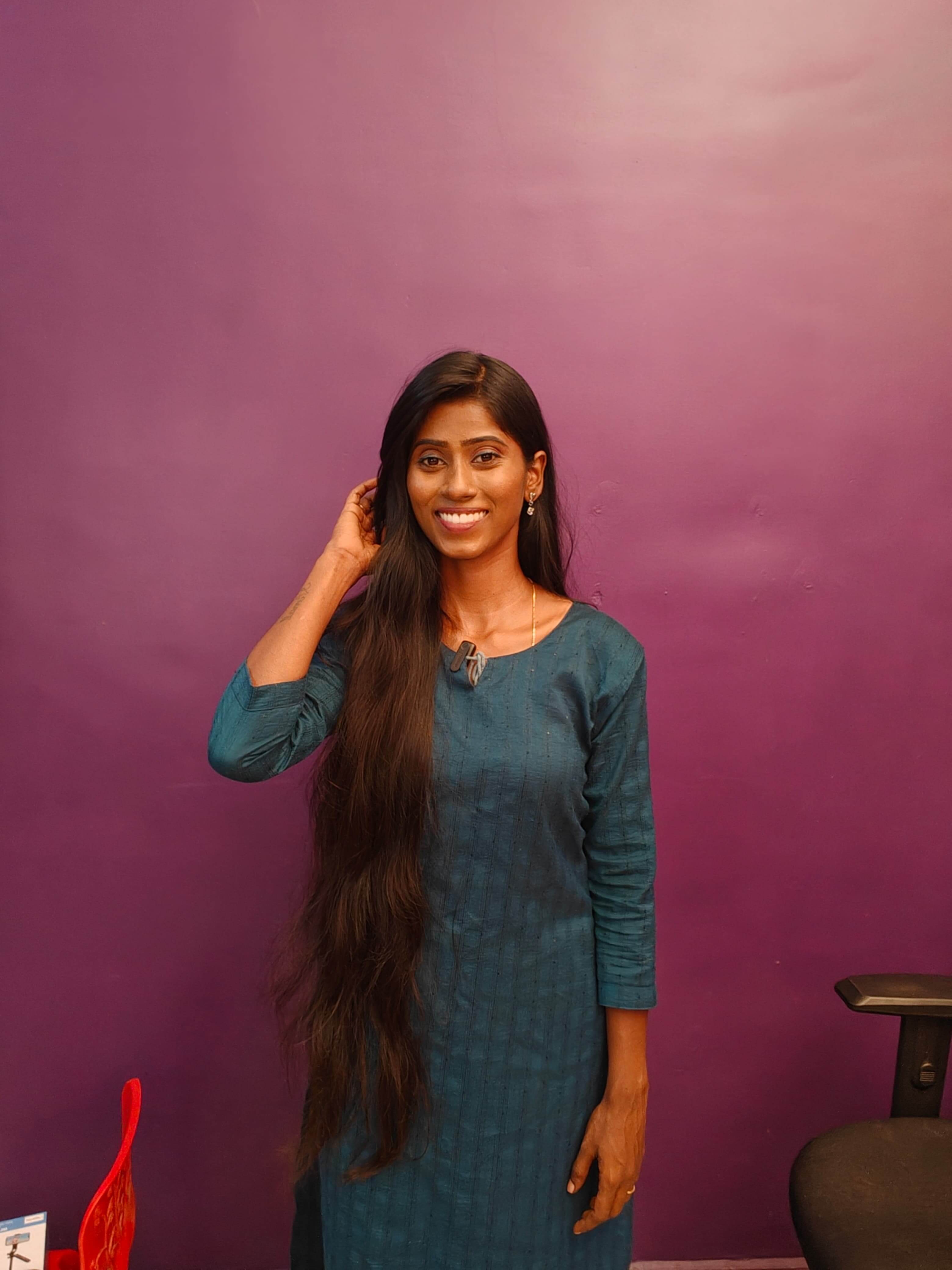 Woman with healthy hair