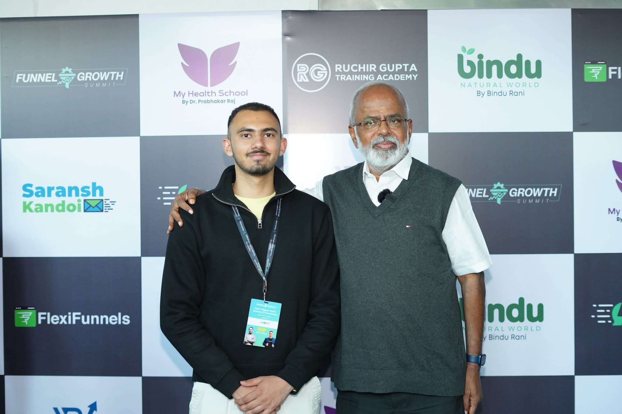 Shobhit with Dr. Velumani, Founder of Thyrocare