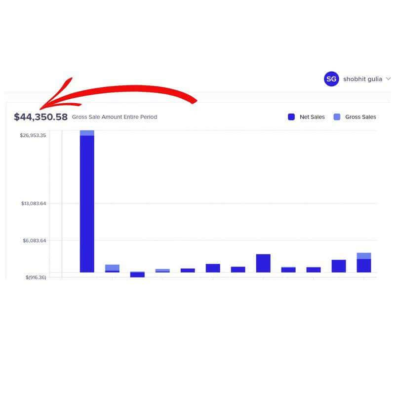 Zero to $44,350.58 total earnings