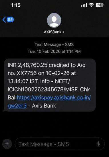 Bank transfer — ₹2,48,760