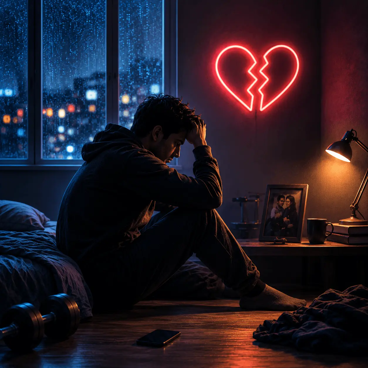 Man struggling after breakup