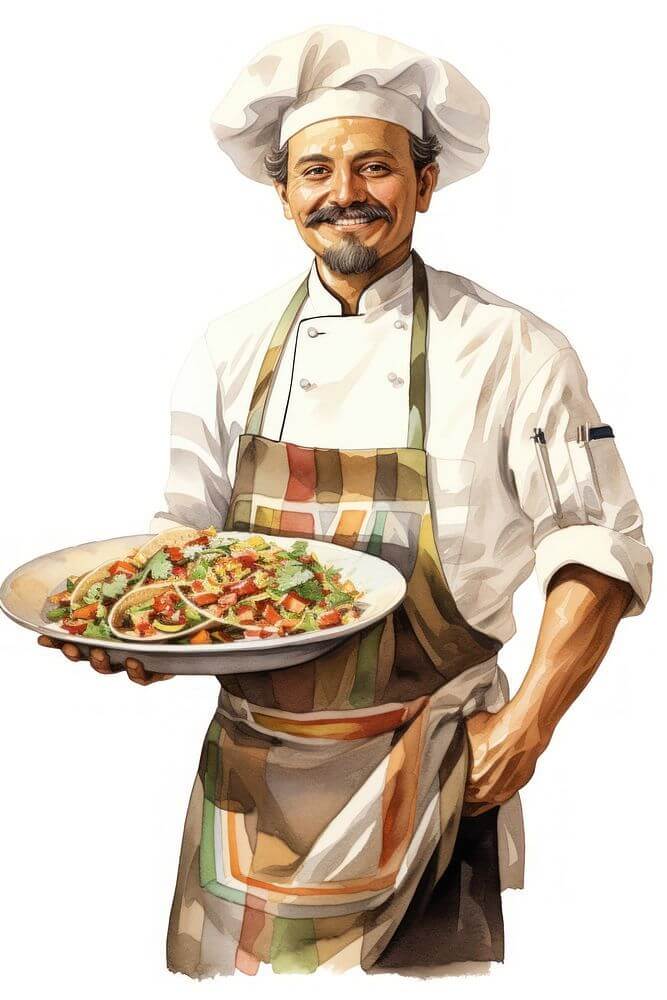 DownloadfreeimageofChefplateadultwhitebackgroundbyFlukeaboutpersonwatercolormanfoodandportrait12102420_cymzm_667