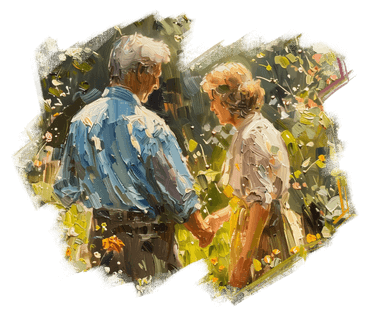 pictorialoilpaintingofanelderlycoupleinthegarden_e4nzg_368