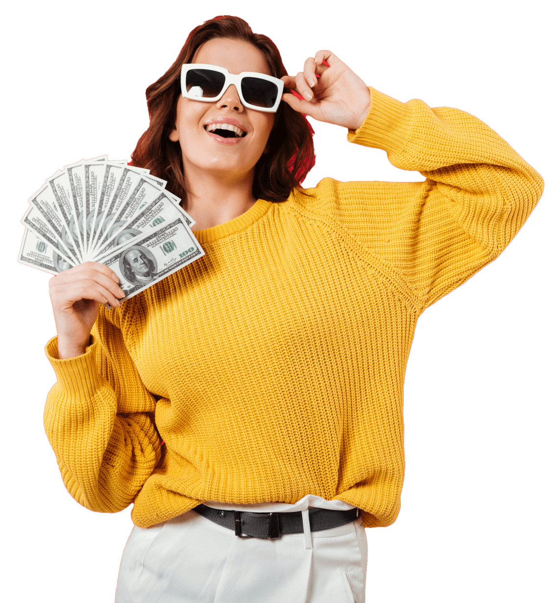 ae86ebe2499f11e6829d066a9bd5fb79920704a321ef6cc32d1cec96fbd0fb7cb5c7a934portraithappywomansunglassesposing_y2mzq_1135