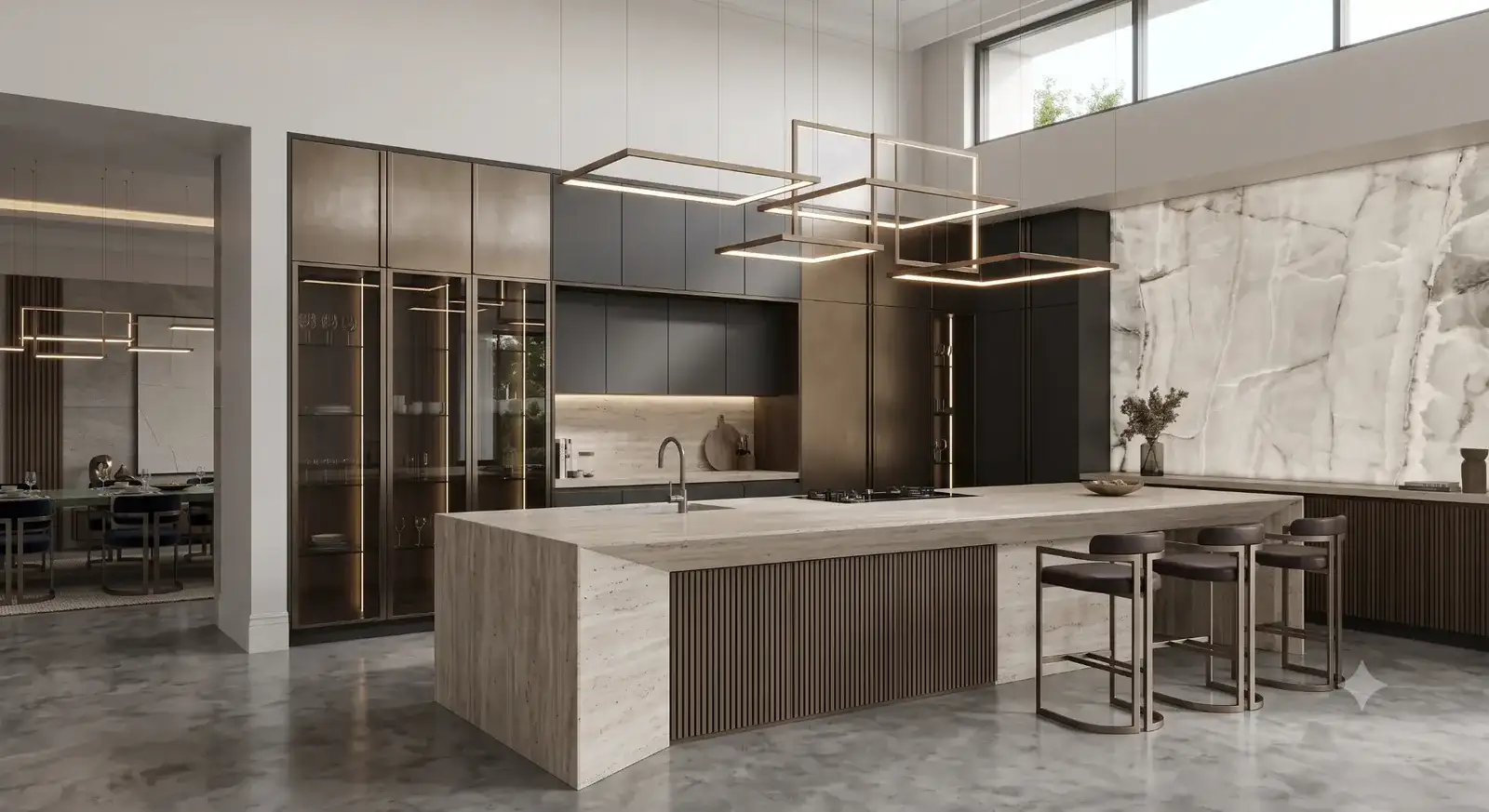 False ceiling ambient lighting