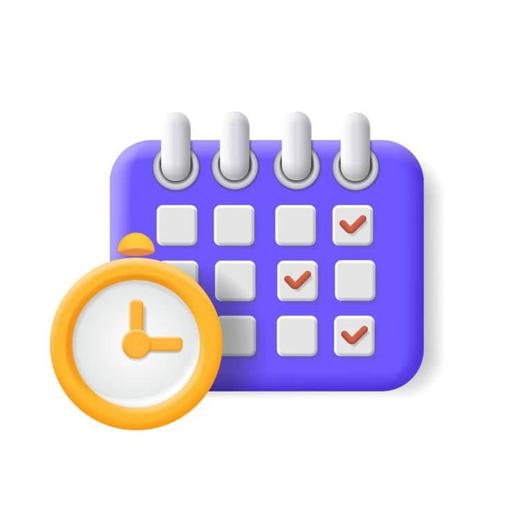 CalendarandClockIconsScheduleRoyaltyFreeVectorVectorStock_dteng_736