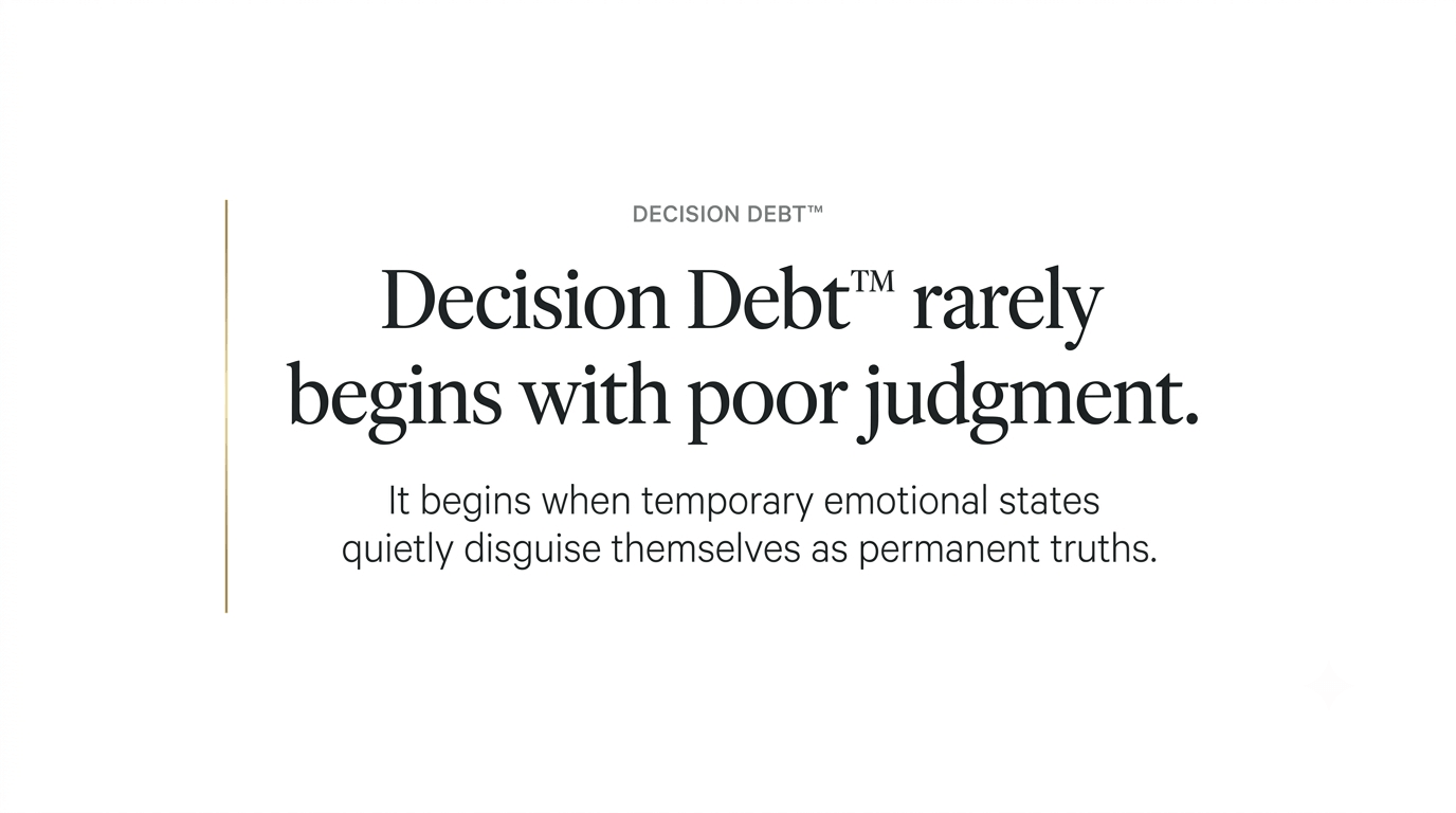 Decision Debt