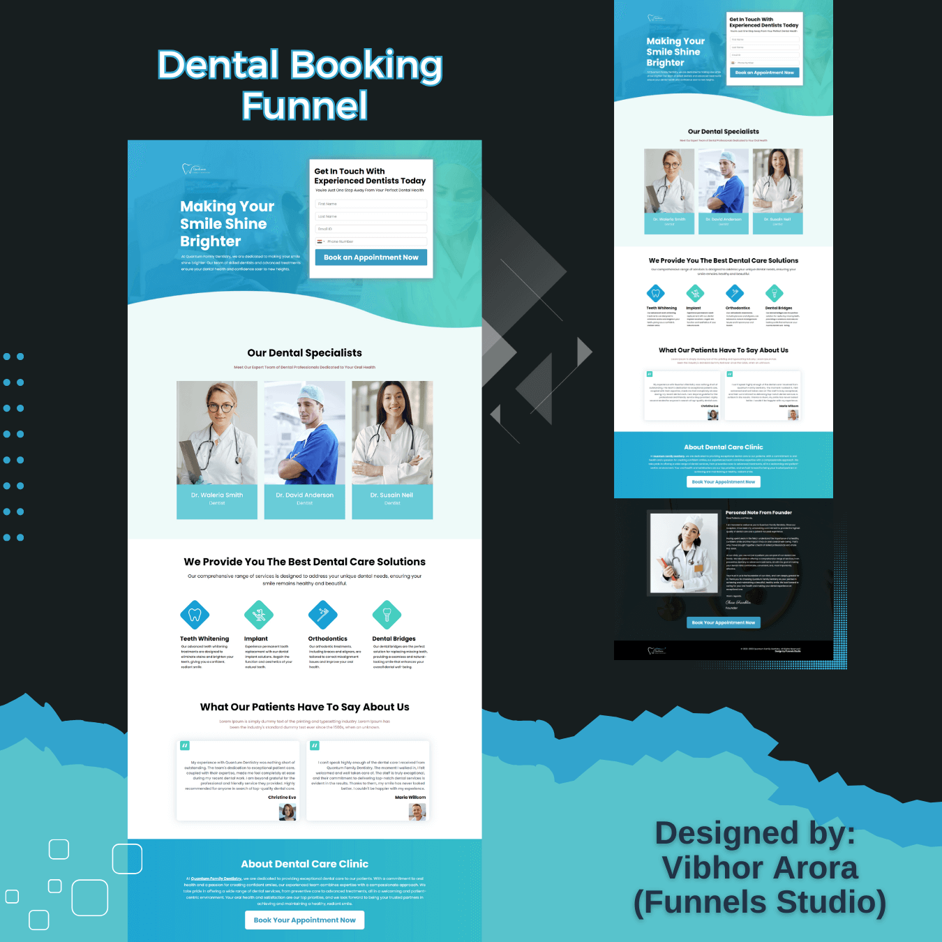 Dental Booking Funnel by Funnels Studio