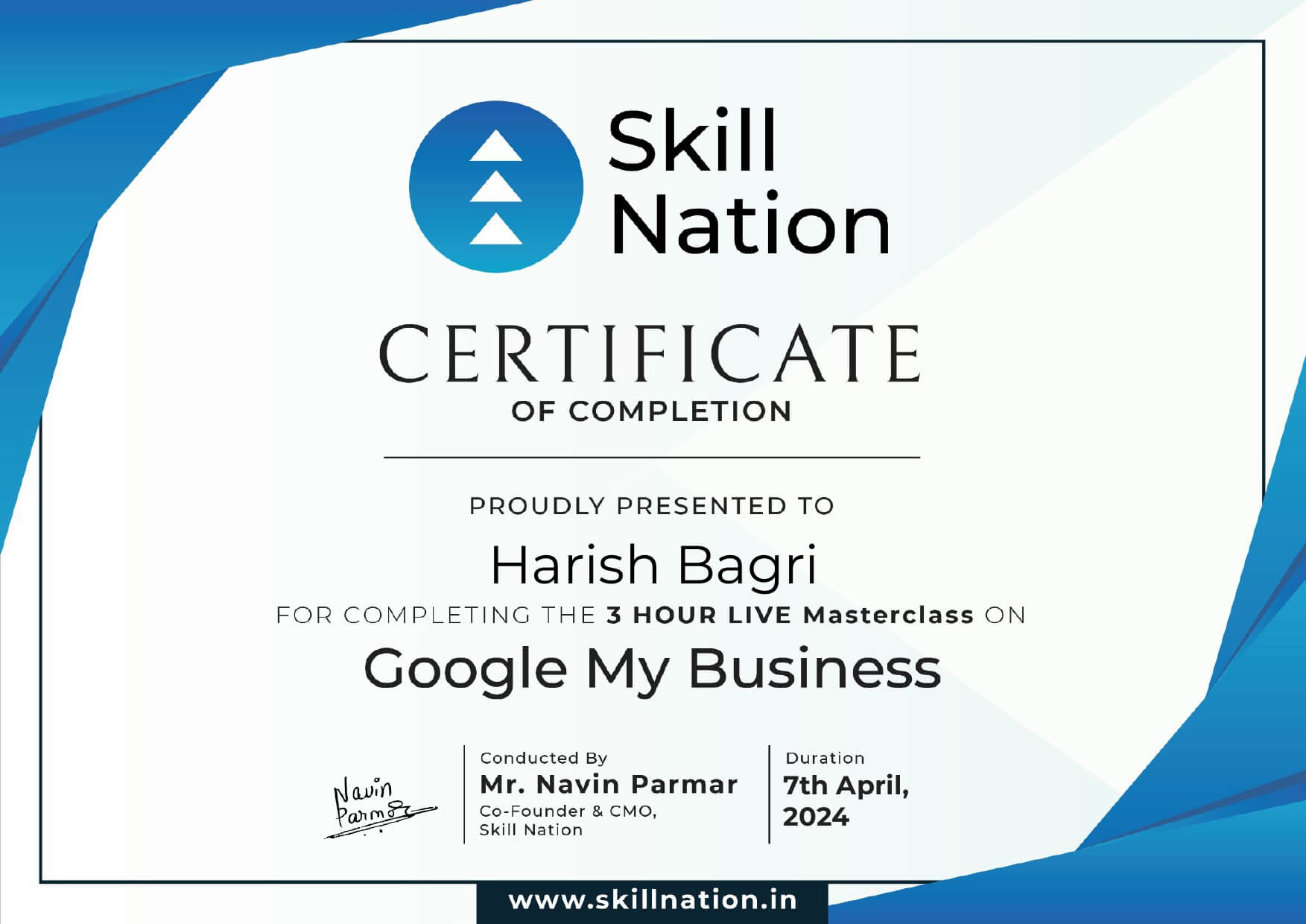 HarishBagriGoogleMyBusinessCertificate_i2oda_1753