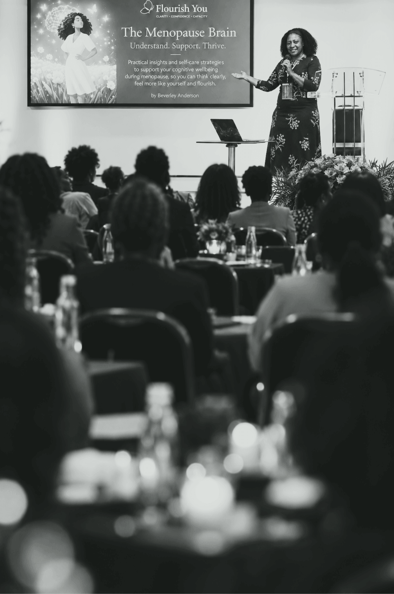 Beverley Anderson delivering an online session
