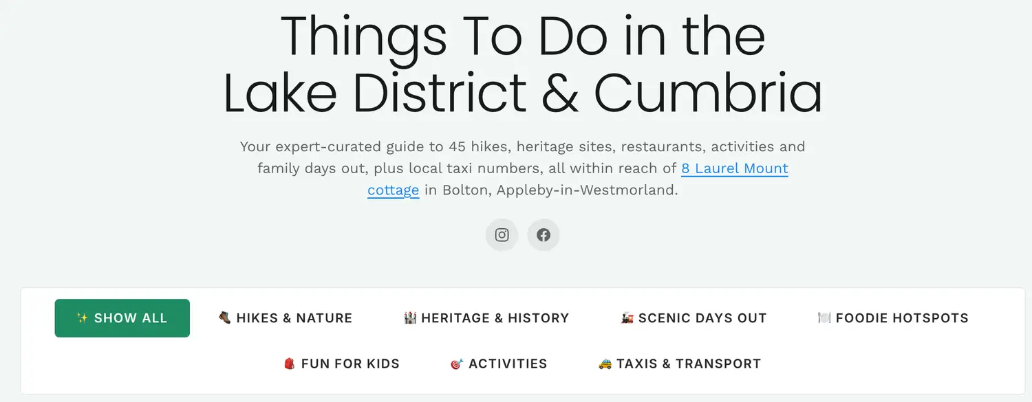 Things To Do in the Lake District and Cumbria guest guide