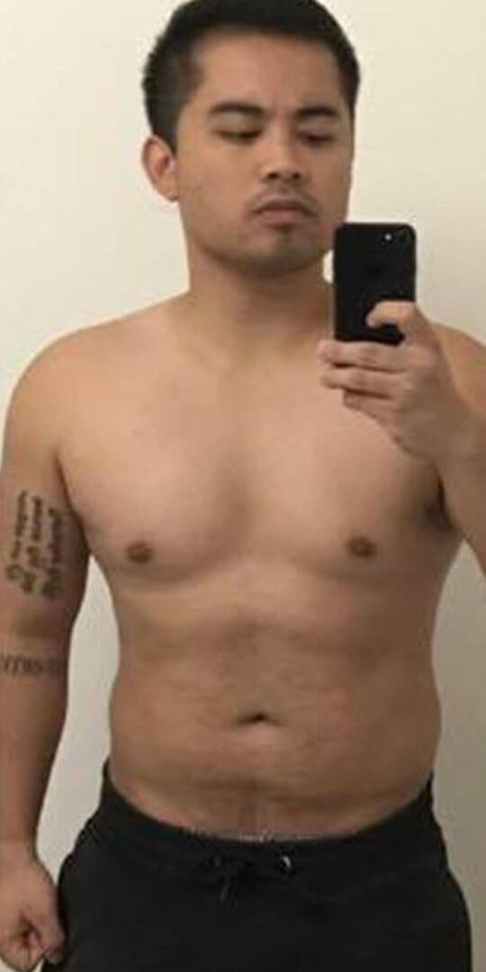 After personal training result