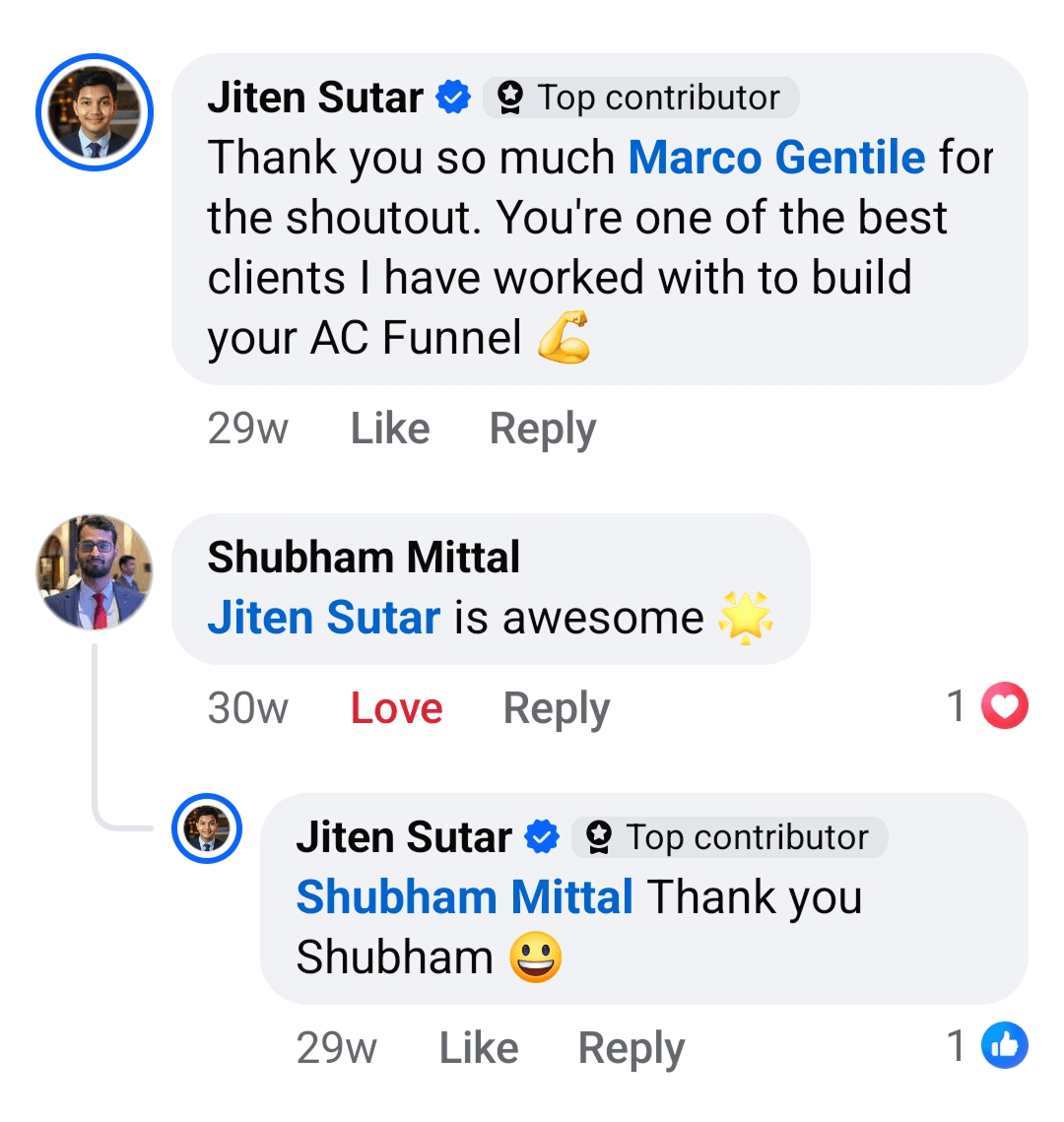 Customer testimonial