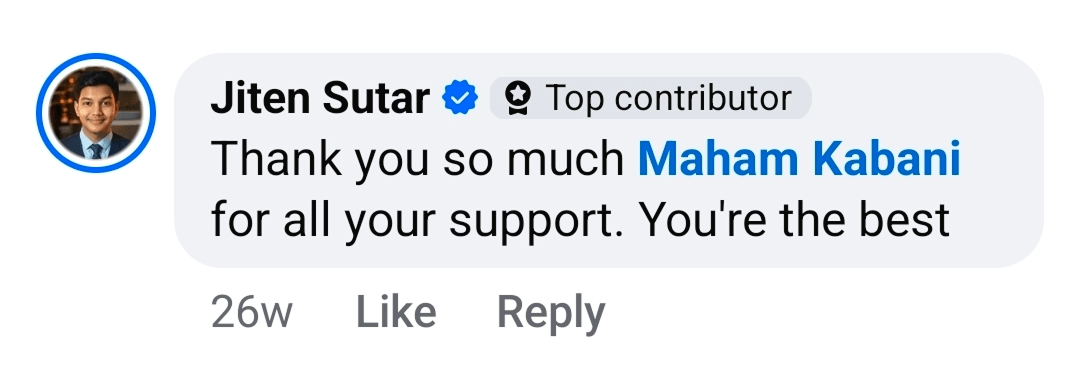 Customer testimonial