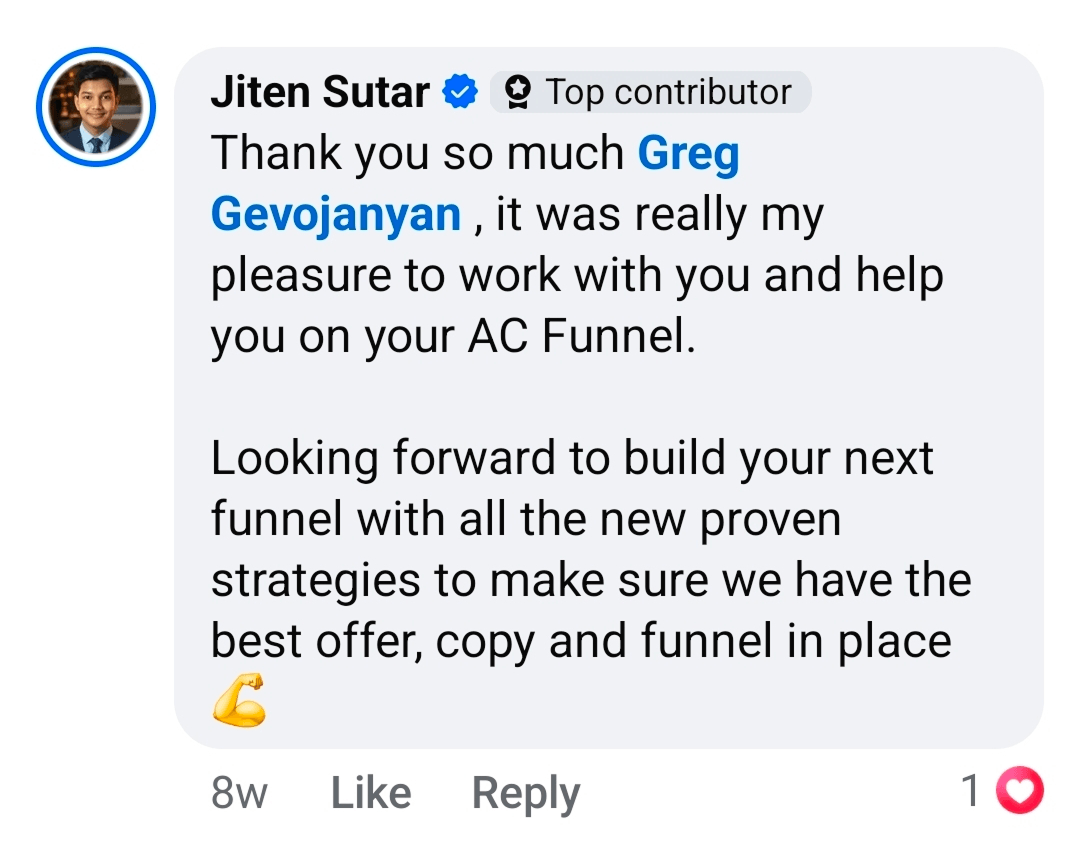 Customer testimonial