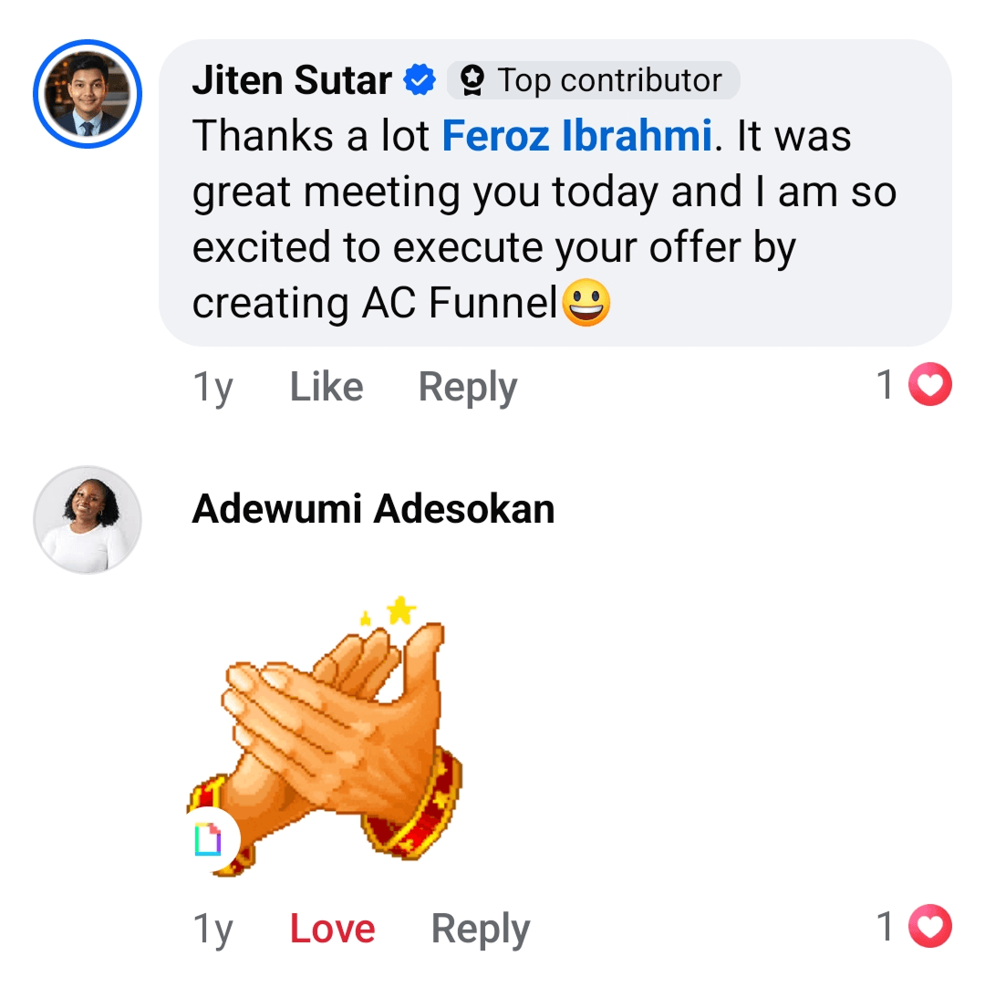 Customer testimonial