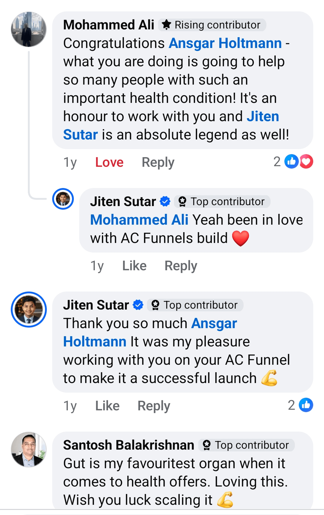 Customer testimonial