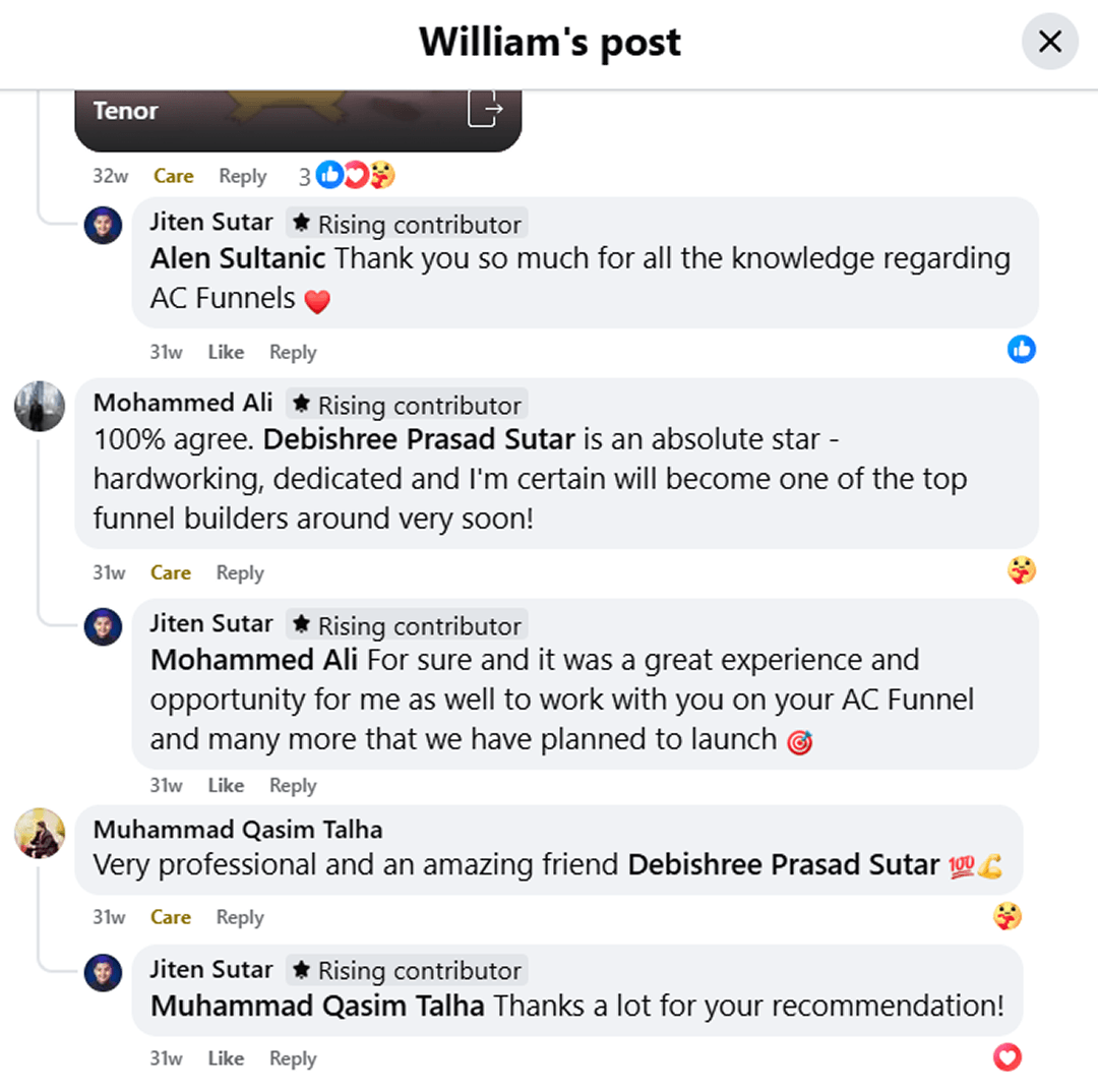 Customer testimonial