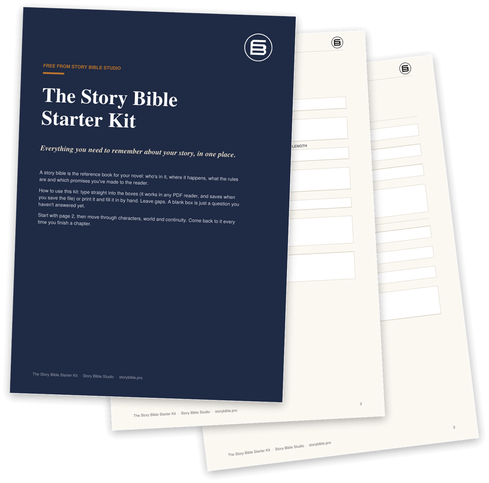 Pages from the Story Bible Starter Kit