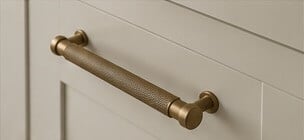 Luxury brass kitchen handle